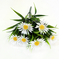 искусственные цветы букет ромашек с добавкой пластика цвета белый 6