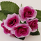 искусственные цветы роза-фиалка цвета фиолетовый 7