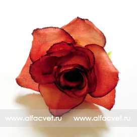 искусственные цветы головка роз диаметр 5 цвета красный 4