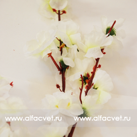 искусственные цветы сакура цвета белый 6