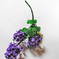 искусственные цветы ветка сирени (пластмассовая) цвета фиолетовый 7